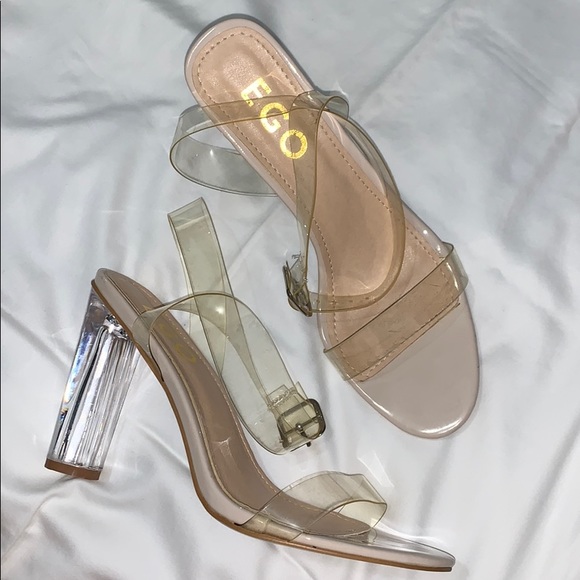 clear heels uk